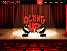 Tablet Screenshot of actingup.com